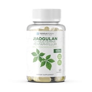 Gynostemma Pentaphyllum Supplement - 600mg per Capsule - 98% Gypenoside Extract 201 - Jiaogulan - 60 Capsules - Adaptogenic Herbal Supplement - TerraForm Nutrition