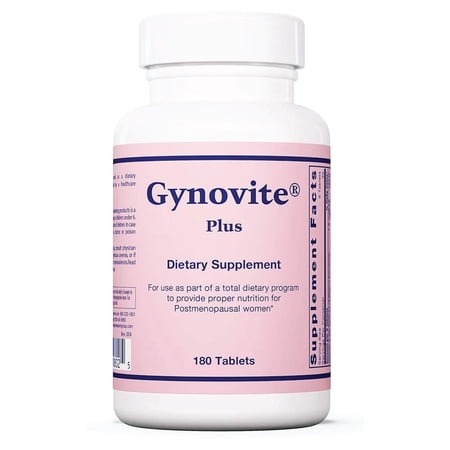 Optimox Gynovite Plus - Women’s Multivitamin & Multimineral Supplement - Postmenopausal Support with Magnesium, Vitamin D3, Biotin & Digestive Enzymes - 30 Servings - 180 Count