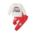 Gyouanime Toddler Boys Valentine's Day Winter Long Sleeve Letter Prints