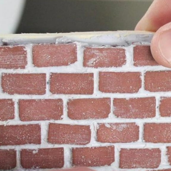 Gyouwnll NEW 24Pcs Mini Cement Cinder Bricks Build Your Own Tiny Wall Mini Red Bricks