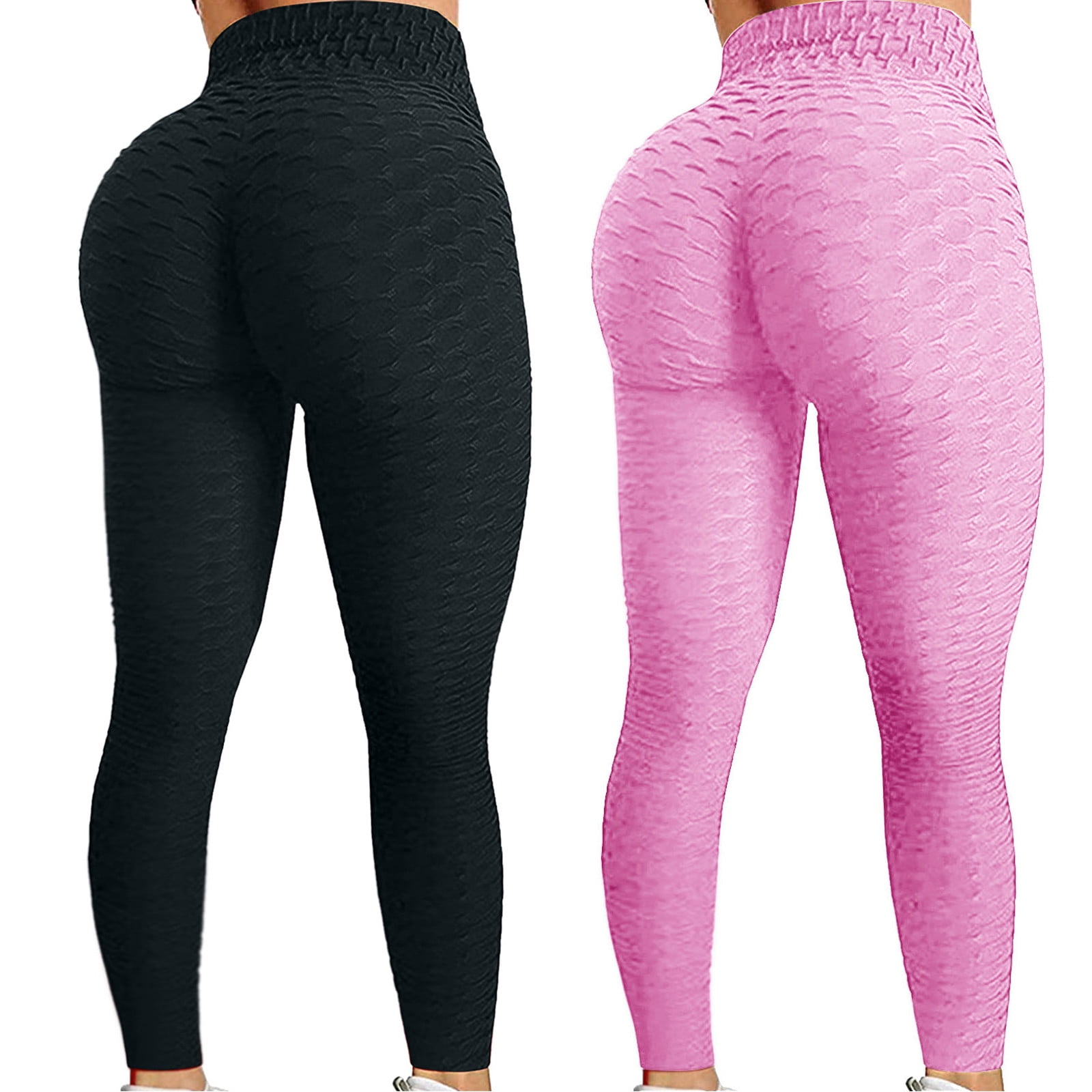 YUNAFFT Yoga Pants for Women Clearance Plus Size Women's Bubble Hip Lifting  Exercise Fitness Running High Waist Yoga Pants 