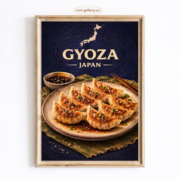 Gyoza Dumplings Asian Kitchen Wall Art Home Decor Unframed Paper Print
