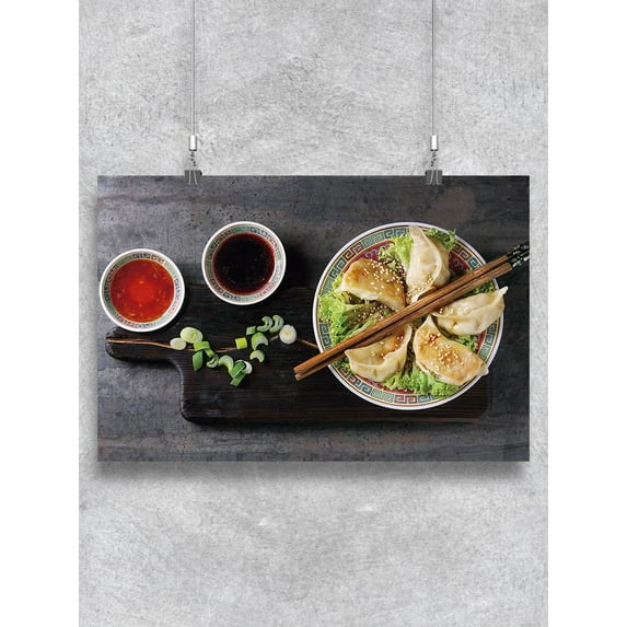 Gyozas Potstickers Poster -Image by Shutterstock