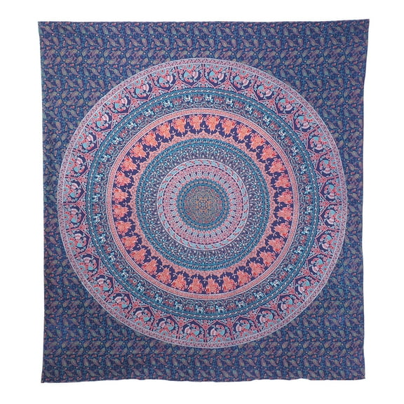 Gypsie Blu Boho Queen Mandala Tapestry Indian Wall Hanging Decor Art Bohemian Hippie Bedspread Blanket Tapestries Online