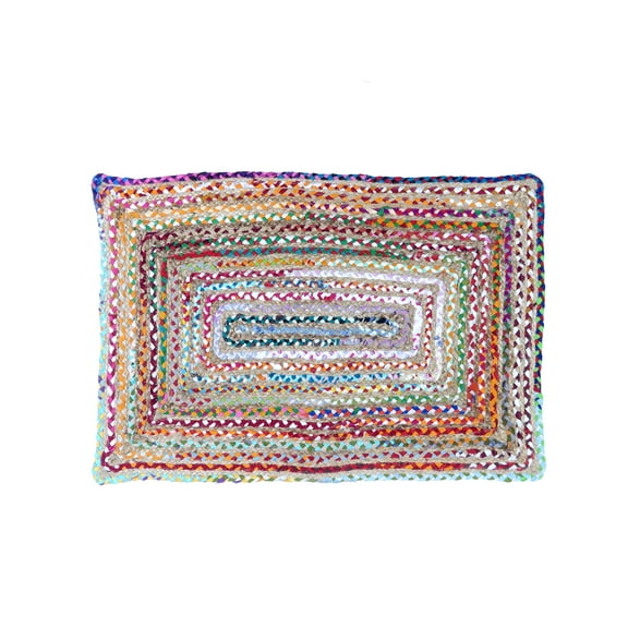 Gypsie Blu Braided Cotton Jute Area Rug Hand Wovenn Chindi Rugs Indoor, Outdoor, Living Room,Beddroom Decor Area Runner Online