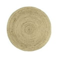 thumbnail image 1 of Gypsie Blu Braided Hand Woven Natural Jute Area Rug Round Indoor Home Décor Living Room Area Runner Online, 1 of 6