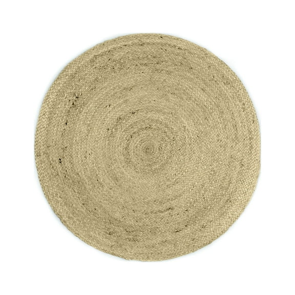 Gypsie Blu Braided Hand Woven Natural Jute Area Rug Round Indoor Home Décor Living Room Area Runner Online