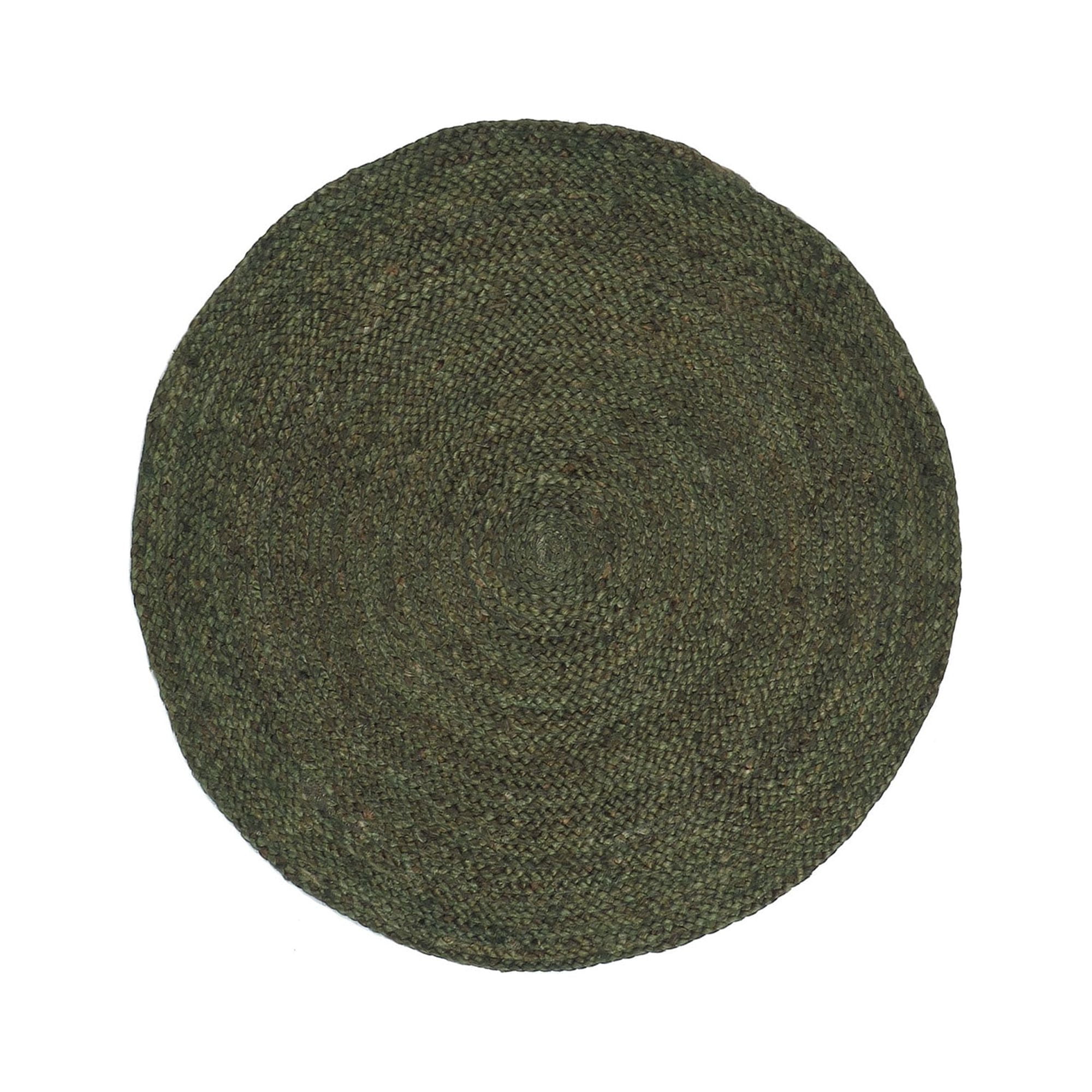 Handmade Round Natural Jute Braided Area Rug