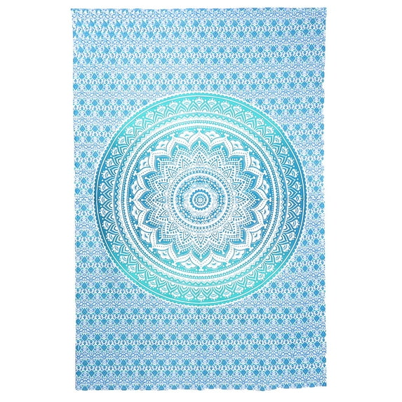 Gypsie Blu Mandala Twin Hippie Wall Tapestry Boho Wall Hanging Beach Bedspread Living Room Decor Bedsheet Tapestries