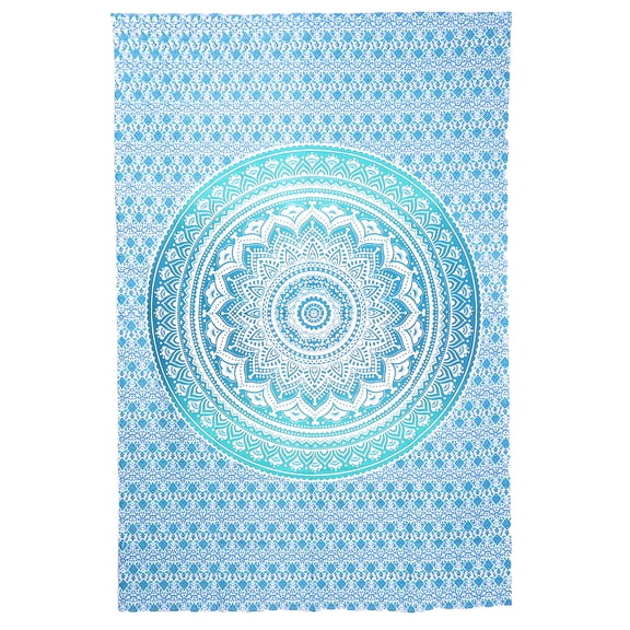 Gypsie Blu Mandala Twin Hippie Wall Tapestry Boho Wall Hanging Beach Bedspread Living Room Decor Bedsheet Tapestries