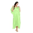 thumbnail image 1 of Gypsie Blu Satin Silk Kaftan for Women Sleepwear Maxi Dress Adjustable Nightgown Plus Size Kimono Sleeve Ladies Caftan Online, 1 of 7