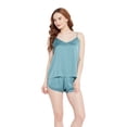 thumbnail image 1 of Gypsie Blu Sleepwear Cami Sets for Women Silk Satin Camisole Pjs Lounge Pajamas Sets Online, 2 Piece, 1 of 7