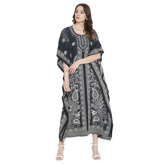Gypsie Blu Women Kaftans Dresses Caftan Long Maxi Printed Dress for Ladies Online