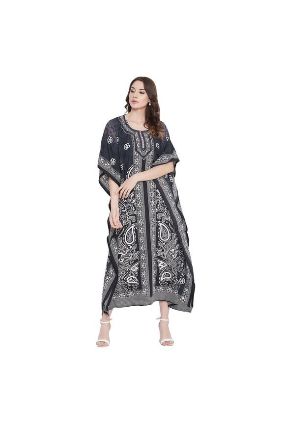 Gypsie Blu Women Kaftans Dresses Caftan Long Maxi Printed Dress for Ladies Online