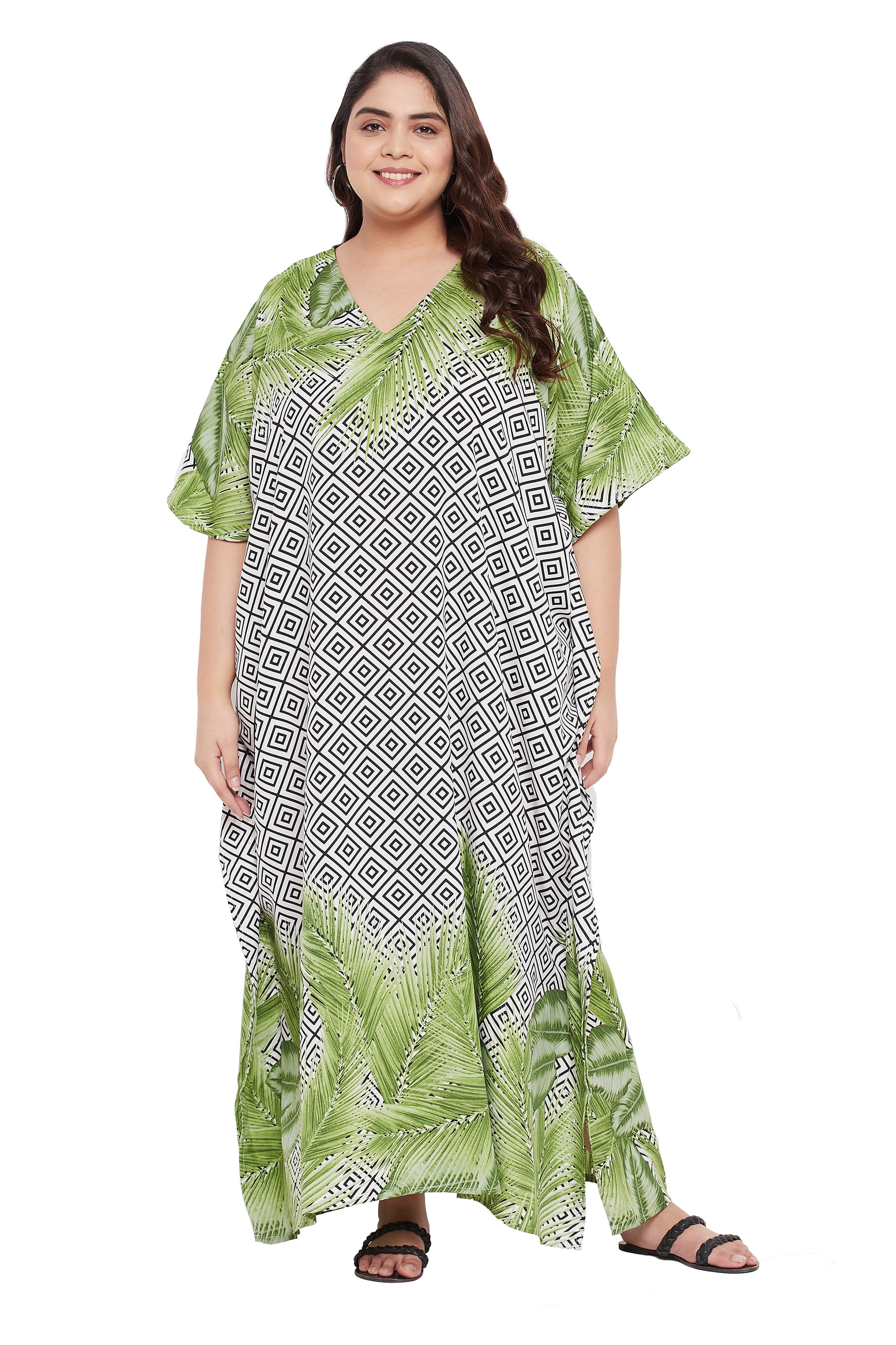 Gypsie Blu Vestido Vestido Caftán Largo Boho Para Mujer - Estampado Floral, Talla Plus - Ideal Para Playa, Verano Y Fiestas Katanas Japonesas Originales