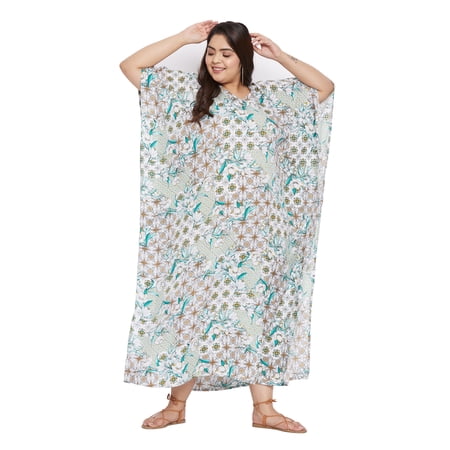 Gypsie Blu Women Kaftans Dresses Caftan Long Maxi Printed Dress for Ladies Online