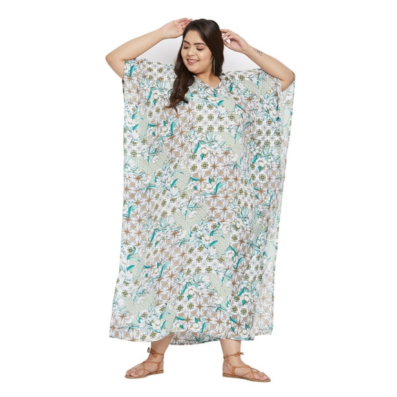 Gypsie Blu Women Kaftans Dresses Caftan Long Maxi Printed Dress for Ladies Online