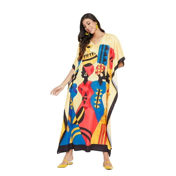 Gypsie Blu Women Long Kaftans Summer Loose Caftan Dress Evening Casual Ladies Dresses Online