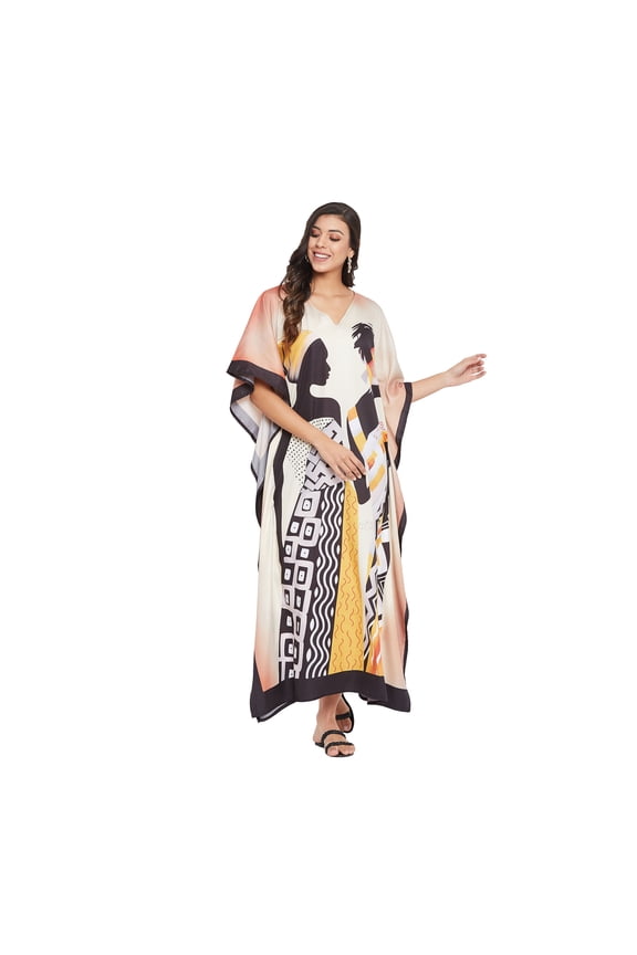 Gypsie Blu Women Long Kaftans Summer Loose Caftan Dress Evening Casual Ladies Dresses Online