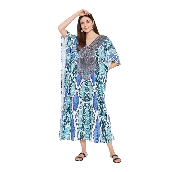 Gypsie Blu Women Plus Size Kaftan Dress Casual Maxi Evening Caftan Summer Dresses Online