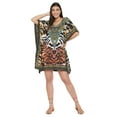 thumbnail image 1 of Gypsie Blu Women Short Kaftan Plus Size Summer Cover Up Tunic Beach Dress Casual Wear Mini Caftan Womens Dresses Online, 1 of 7