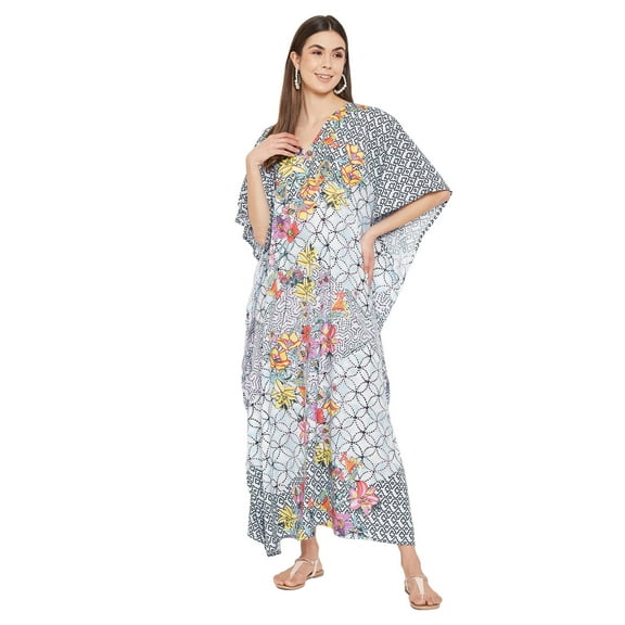 Gypsie Blu Women's Plus Size Kaftan Dresses for Women Long Maxi Dress
