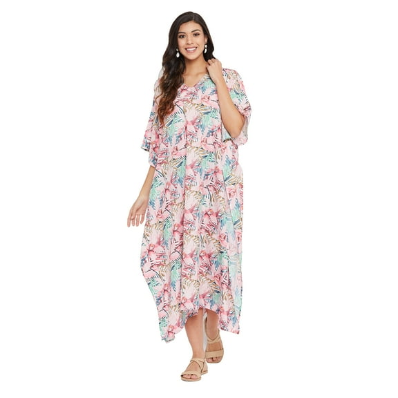 Gypsie Blu Women's Plus Size Kaftan Dresses for Women Long Maxi Dress