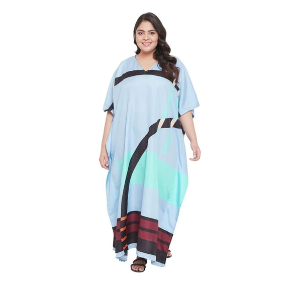 Gypsie Blu Women's Plus Size Kaftan Dresses for Women Long Maxi Dress