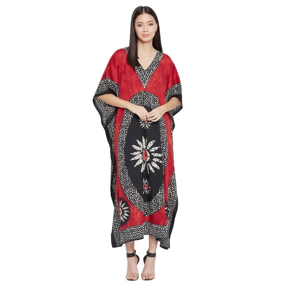 Gypsie Blu Women's Plus Size Kaftan Dresses for Women Long Maxi Dress