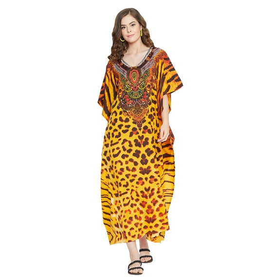 Gypsie Blu Women's Plus Size Kaftans Casual Long Maxi Dress for Ladies Summer Loose Kimono Caftans Sleepwear Online