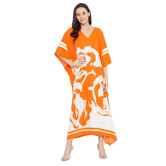 Gypsie Blu Women's Plus Size Kaftans Casual Long Maxi Dress for Ladies Summer Loose Kimono Caftans Sleepwear Online