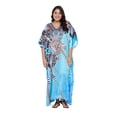 thumbnail image 1 of Gypsie Blu Women's Plus Size Printed Kaftan Dresses Long Maxi Dress for Ladies Girls Online, 1 of 6