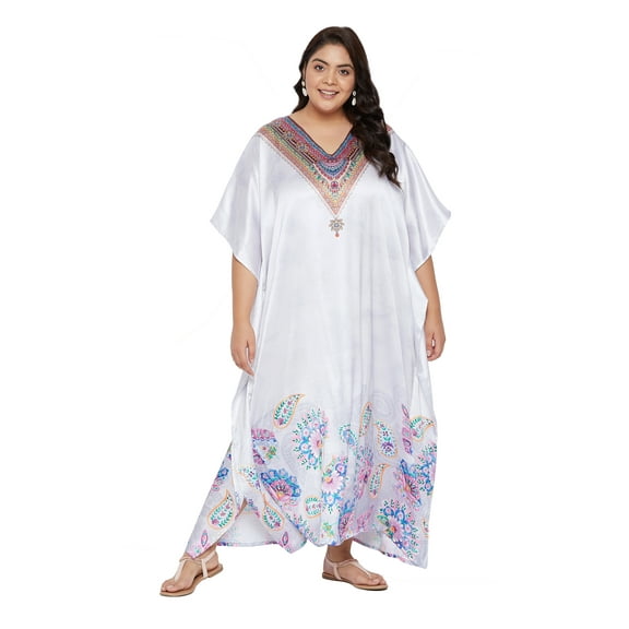 Gypsie Blu Women's Plus Size Printed Kaftan Dresses Long Maxi Dress for Ladies Girls Online