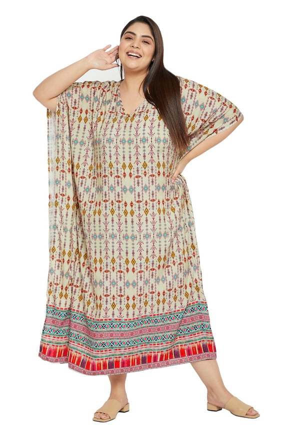 Gypsie Blu Women's Plus Size Rayon Kaftan Dresses Long Maxi Dress for Ladies Girls Online