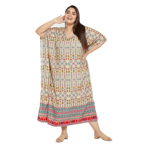 Gypsie Blu Women's Plus Size Rayon Kaftan Dresses Long Maxi Dress for Ladies Girls Online