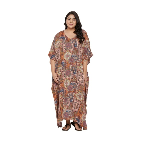 Gypsie Blu Women's Plus Size Rayon Kaftan Dresses Long Maxi Dress for Ladies Girls Online