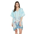 thumbnail image 1 of Gypsie Blu Women's Plus Size Tunic Short Kaftan Dress for Women Loose Summer Cover-up Casual Beachwear Tunics Online, 1 of 7
