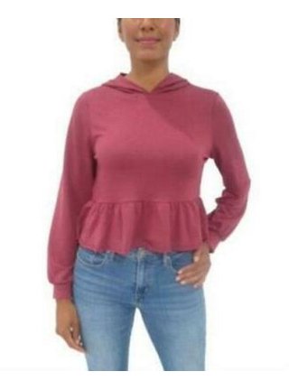 Peplum hoodie sweatshirt hotsell