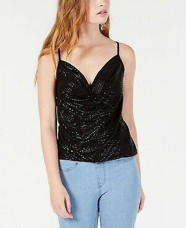 BAND OF GYPSIES Gypsies & Moondust - Textured Cowl-Neck Camisole - Juniors - M