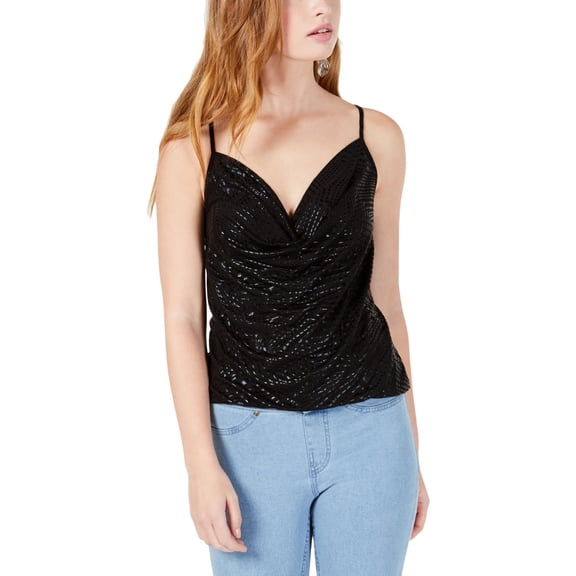 Gypsies and Moondust Womens Juniors Tex Rayon Camisole Top Black XS