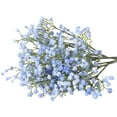 thumbnail image 1 of Gypsophila Bouquet Simulation Birthday Bouquet Dried Flowers, Artificial Babys Breath Gypsophila Silk Flowers Bouquet with Silk Ribbon Home Wedding Home Decor Blue, Artificial Flower*1, 1 of 3