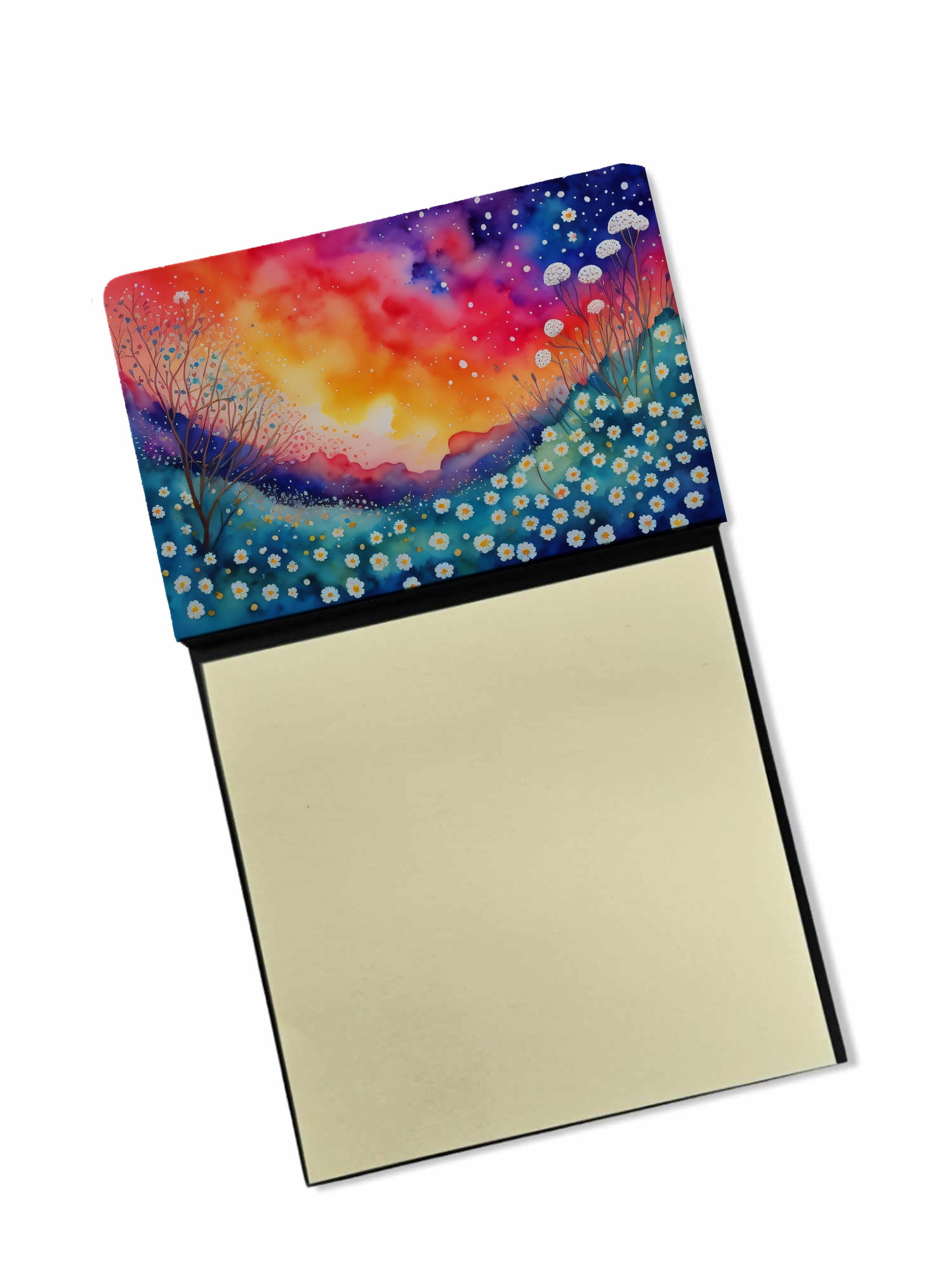 Gypsophila in Color Sticky Note Holder 3.25 in x 5.25 in