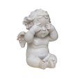 thumbnail image 1 of Gypsum Ornaments, Fall Decor - Dienrx Angel Statue Cherub Figurine Indoor Outdoor Home Garden Angel Sculpture Statuette Shelf Angel Angel Table Car Decor, Ornament*1, 1 of 3