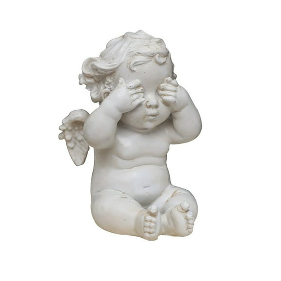 Gypsum Ornaments, Fall Decor - Dienrx Angel Statue Cherub Figurine Indoor Outdoor Home Garden Angel Sculpture Statuette Shelf Angel Angel Table Car Decor, Ornament*1