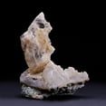 thumbnail image 1 of Gypsum Var. Selenite on Quartz from Rio Grande do Sul, Brazil, 1 of 3