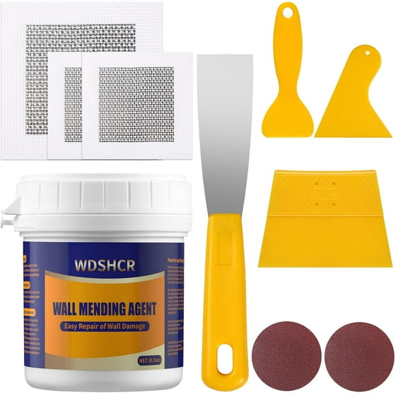 Gypsum board repair kit - Gypsum board hole repair and patching set - Wall putty repair paste