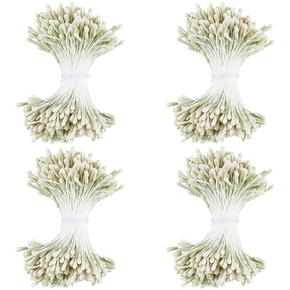 Gypsum with Cotton Cord Artificial Flower Core Dark Khaki 57x2mm 400pcs/bundle