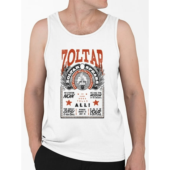 Gypsy Fortune Teller Graphic Men's Tank Top