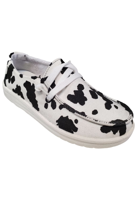 Kids Spot Lightweight Flexible Fashion Sneaker (13, Black White)