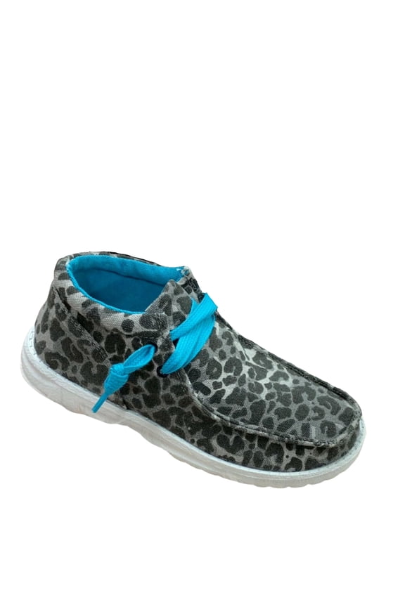 Womens Slinky Lightweight Flexible Fashion Sneaker (7.5, Grey Leopard)